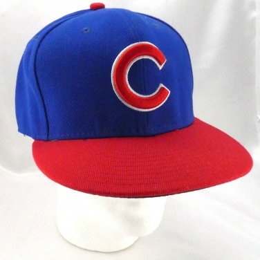New Era MLB Chicago Cubs 59FIFTY Baseball Hat Sz 8 Fitted 64cm ~ Made in the USA