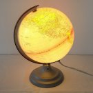 Lighted Earth Globe Plastic 8" Diameter for Bookshelf Mantle Desktop ~ DAMAGED