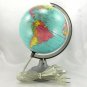 Lighted Earth Globe Plastic 8" Diameter for Bookshelf Mantle Desktop ~ DAMAGED