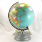 Lighted Earth Globe Plastic 8" Diameter for Bookshelf Mantle Desktop ~ DAMAGED