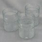 Anchor Hocking Vintage Art Deco Lowball Tumblers 8oz ~ Set of 3 ~ Made in USA