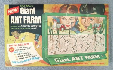 Uncle Miltons Original GIANT ANT FARM Vintage 1967 by Cossman & Levine
