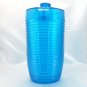 Cobalt Blue Beehive Pitcher Vintage Heavy Plastic 2qt w/ Ice Catcher Lid
