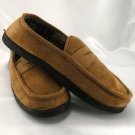 Dockers Loafer Style Slippers Suede and Micro Fleece All Synthetic ~ Size 8-9