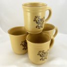 Pfaltzfraff Village Coffee Mugs 12oz Vintage 2008 ~ Set of 4