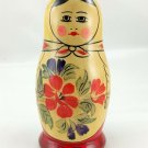 Russian Matryoshka Nesting Dolls 5 Piece 5½" Mother Floral APT Made in the USSR