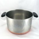 Revere Ware 1801 Double Ring Vintage Stock Pot Stainless Steel Copper Clad 5Qt