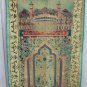 Middle Eastern Prayer Rug Red Gold Green 47" x 27"