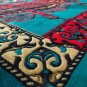Middle Eastern Prayer Rug Red Gold Green 47" x 27"
