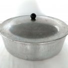 Vintage Oval Cast Aluminum Mini Roaster 4.5 Quart w/ Dome Lid by Montgomery Ward