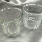 Luminarc 500 Glass Tumblers 10 Panel 12oz Vintage Made in France ~ Set of 2