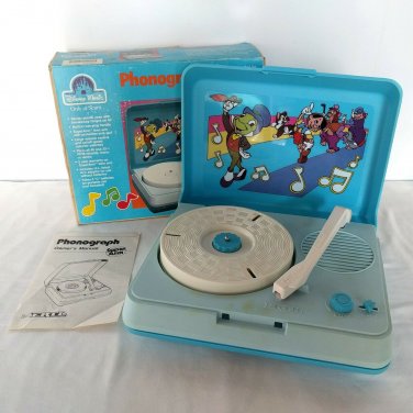 ERTL Disney Magic Phonograph Jiminy Cricket Pinocchio 33s & 45s ~ COMPLETE