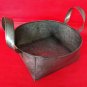 Black Dog Salvage Bucket Galvanized Square Bottom Round Top Twisted Handles