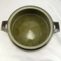 Stoneware Glazed Grain Stalk Bean Pot 9" x 4.5" Earth Tones Casserole Dish & Lid