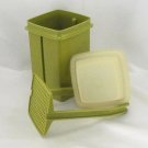 Tupperware Olive Pickle Keeper 1330 1331 1332 Vintage Avocado ~ Made in the USA