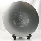 Kensington Aluminum 10" Plate Vintage Lurelle Guild Rooster Crowing at Sunrise