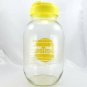 Sun Tea Vintage Gallon Beverage Jug w/ Yellow Ice Catcher Lid & Recipe on Back