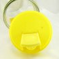 Sun Tea Vintage Gallon Beverage Jug w/ Yellow Ice Catcher Lid & Recipe on Back