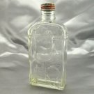 Old Mr Boston Whiskey Liquor Bottle Embossed Both Sides w/ Original Aluminum Cap