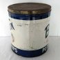 BonTon Potato Chips 3lb Tin Round 12" x 13.5" Tall Vintage