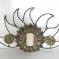 Sunburst Candle Sconce Wall Mount Hanging Bronze Green Patina Metal 25½" x 16½"