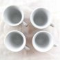 Bene Casa Espresso Coffee Tea Set Wire Bail Canister w/ Cups & Saucers for Four