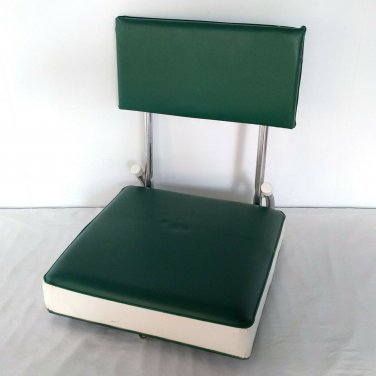 Stadium Bleacher Seat Padded Back Folding Storage Front Spring Stability Hook