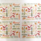 Harvest Colors Clear Plastic Placemats October Fall 18" x 13" ~ Set of 4