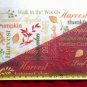 Harvest Colors Clear Plastic Placemats October Fall 18" x 13" ~ Set of 4