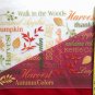 Harvest Colors Clear Plastic Placemats October Fall 18" x 13" ~ Set of 4