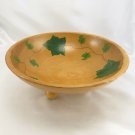 STOWARE Wood Footed Bowl 10" Vintage Vermont Hardwood ~ Made in the USA