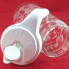 Anchor Hocking TANG Pitcher Floral Appliqué Carafe Flip-up Spout Plastic Handle