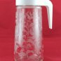 Anchor Hocking TANG Pitcher Floral Appliqu&Atilde;&copy; Carafe Flip-up Spout Plastic Handle