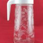 Anchor Hocking TANG Pitcher Floral Appliqu&Atilde;&copy; Carafe Flip-up Spout Plastic Handle