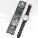 Elgin Typ J434 Wristwatch Battery Power Nite Glow Number Indicators Leather Band