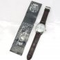 Elgin Typ J434 Wristwatch Battery Power Nite Glow Number Indicators Leather Band
