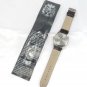 Elgin Typ J434 Wristwatch Battery Power Nite Glow Number Indicators Leather Band