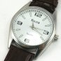 Elgin Typ J434 Wristwatch Battery Power Nite Glow Number Indicators Leather Band