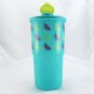 Tupperware THIRSTQUAKE 2414 RARE Mixed Melon Slices & Aqua w/ Yellow Flip Lid