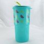 Tupperware THIRSTQUAKE 2414 RARE Mixed Melon Slices & Aqua w/ Yellow Flip Lid