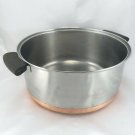 Revere Ware Vintage 1801 Double Ring Stock Pot Stainless Steel Copper Clad 5Qt