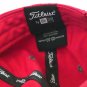 NEW ERA Titleist Golf Hat Red Gray One Size 100% Cotton Strapback Baseball Cap