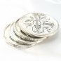 Bombay Coasters Classical Suite 2021498 Electroplated Zinc by Godinger Set of 4