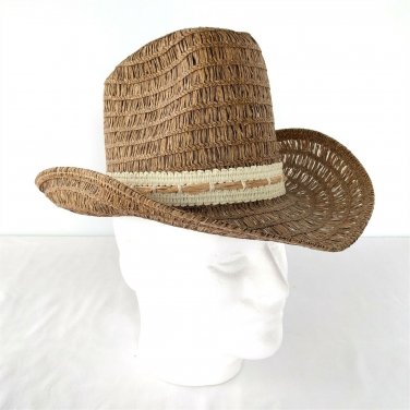 Vintage Koko Kooler THE RED RIVER Straw Western Cowboy Hat 6 5/8 New Old Stock