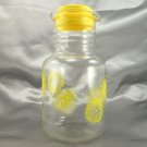 Pyrex 3250 Carafe Yellow Lemon Slices 2qt Vintage Pitcher Decanter ~ EUC