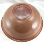 Pyrex 326 Clear Bottom Bowl Brown & Salmon Vintage 4 qt Serving Made in the USA