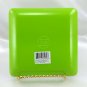 Lime Green Melamine Appetizer Trays Set of 4 - 6" Square