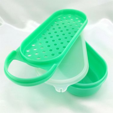 Tupperware Jadeite Shredder 1374 Grater 1375 Container 1376 Seal Complete - EUC