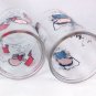 Peanuts Characters Charlie Brown Kite Flying Lucy Swinging Vintage Jelly Glasses