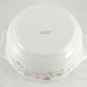 Pyrex England Emily Dish 6½" Spring Garden Vintage 1986 w/ Blue Tint 10C Lid